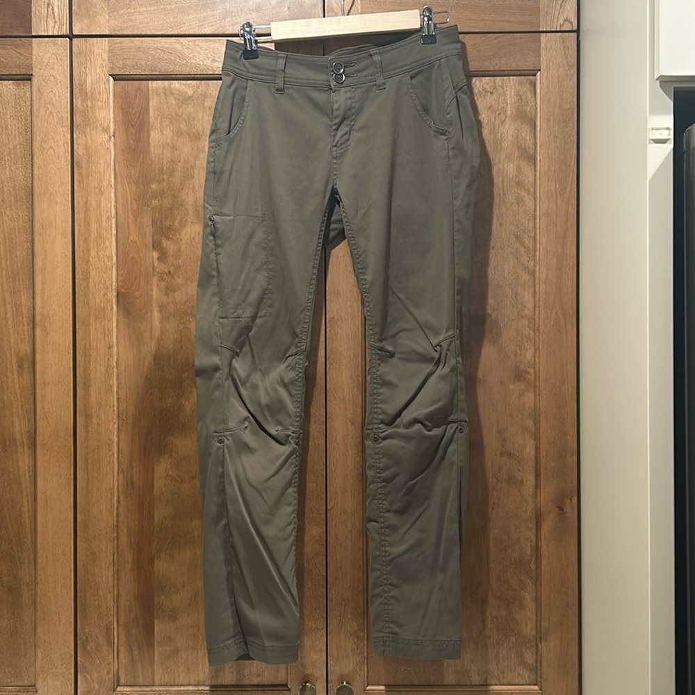 Prana Halle Size 4 Olive Green Pants